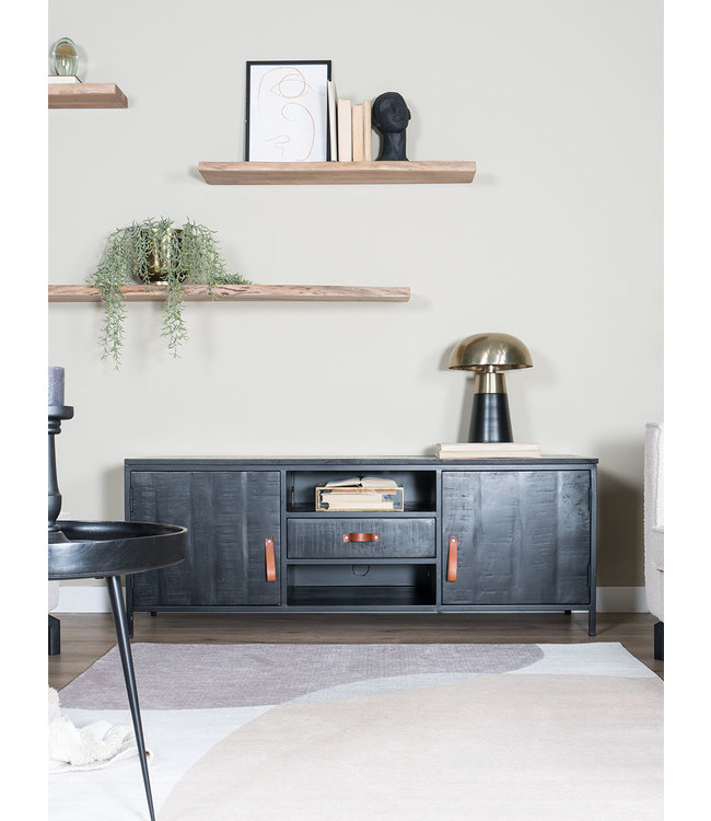 Rootsmann TV-Möbel Luuk 160 | Schwarz