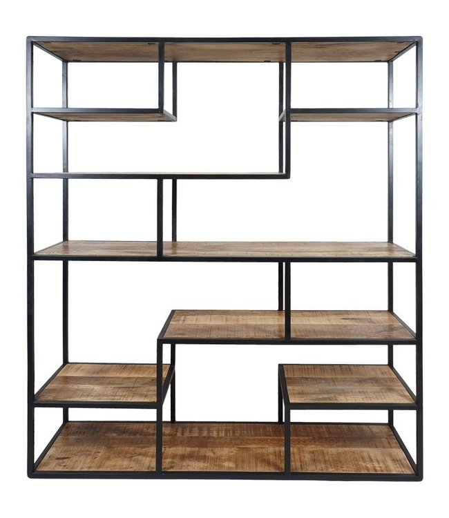 Rootsmann Fächerschrank Moos Holz Breit | Braun