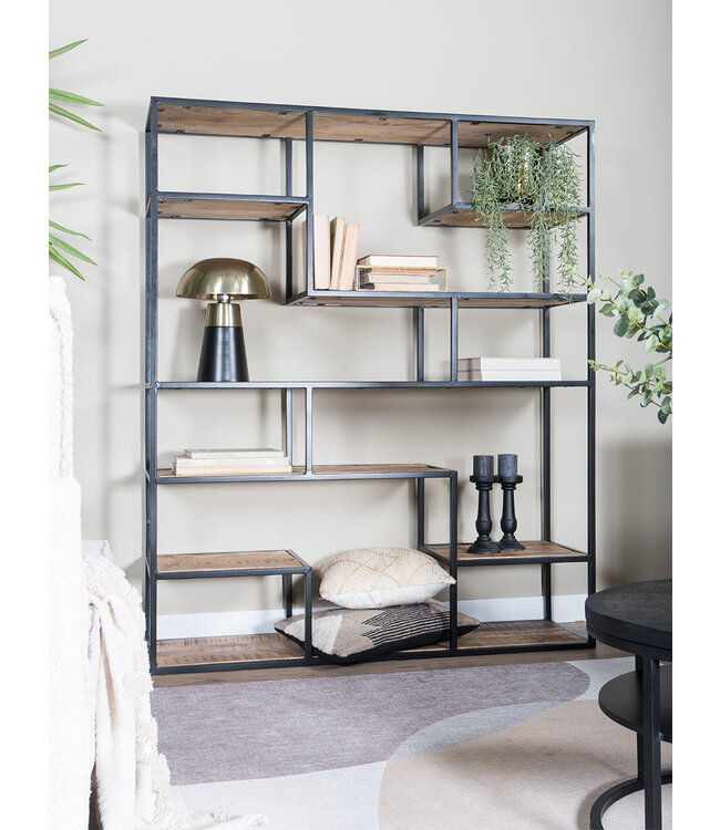 Rootsmann Fächerschrank Moos Holz Hoch | Braun