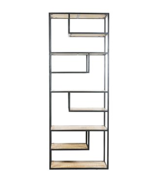 Rootsmann Fächerschrank Moos Holz Smal | Braun