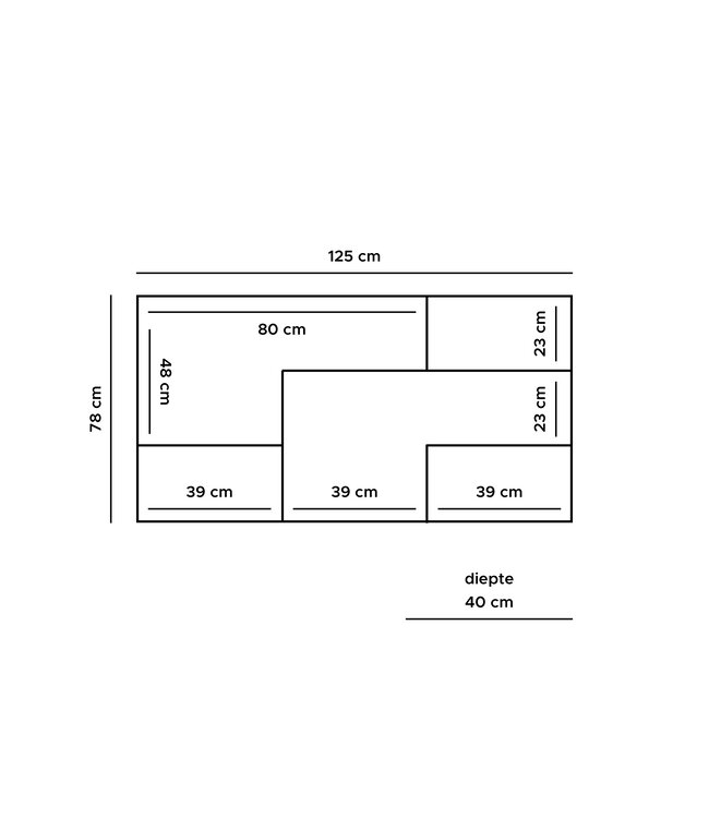 Rootsmann Kommode Moos 125 | Braun