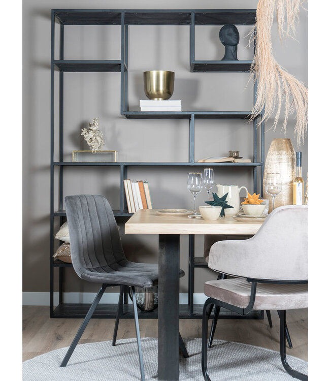 Rootsmann Fächerschrank Moos Breit | Schwarz