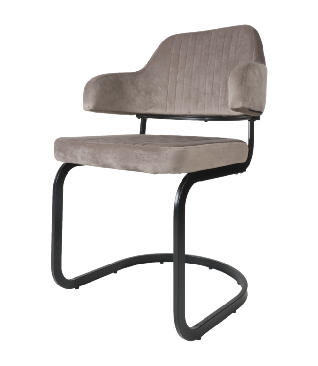Rootsmann Esszimmerstuhl Tess Samt | Taupe