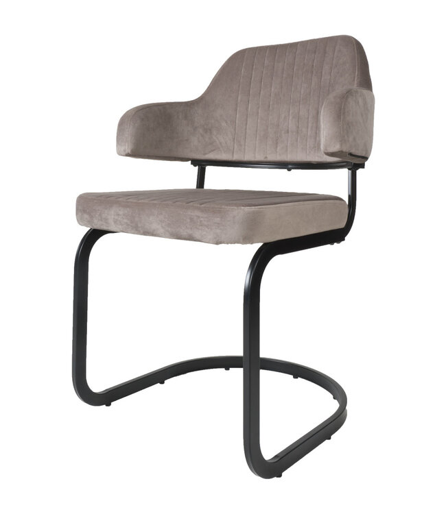 Rootsmann Esszimmerstuhl Tess Samt | Taupe