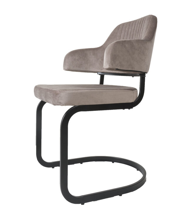 Rootsmann Esszimmerstuhl Tess Samt | Taupe