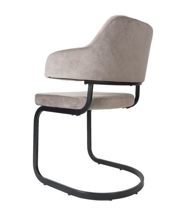 Rootsmann Esszimmerstuhl Tess Samt | Taupe