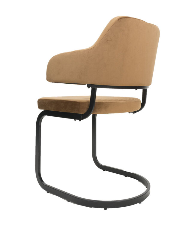 Rootsmann Esszimmerstuhl Tess Samt | Ockergelb