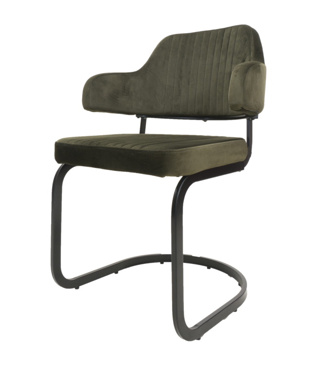 Rootsmann Esszimmerstuhl Tess Samt | Grün