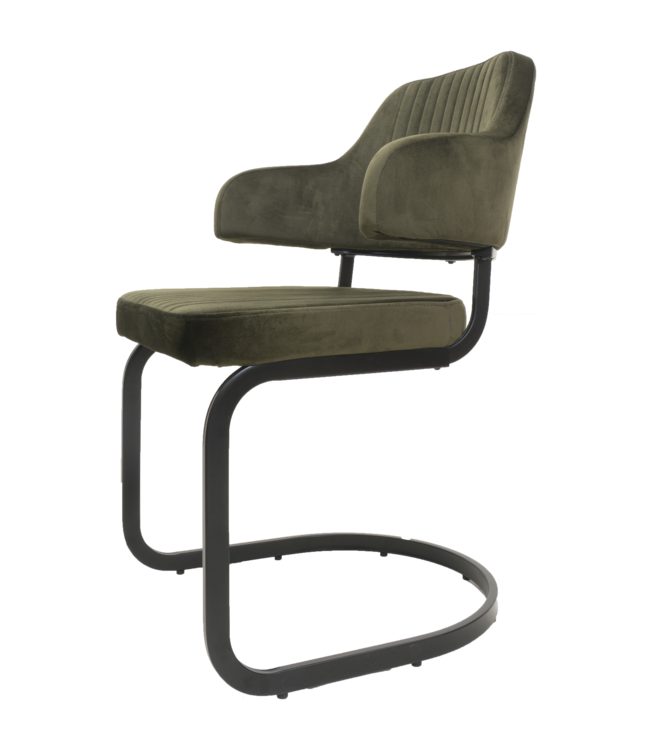 Rootsmann Esszimmerstuhl Tess Samt | Grün