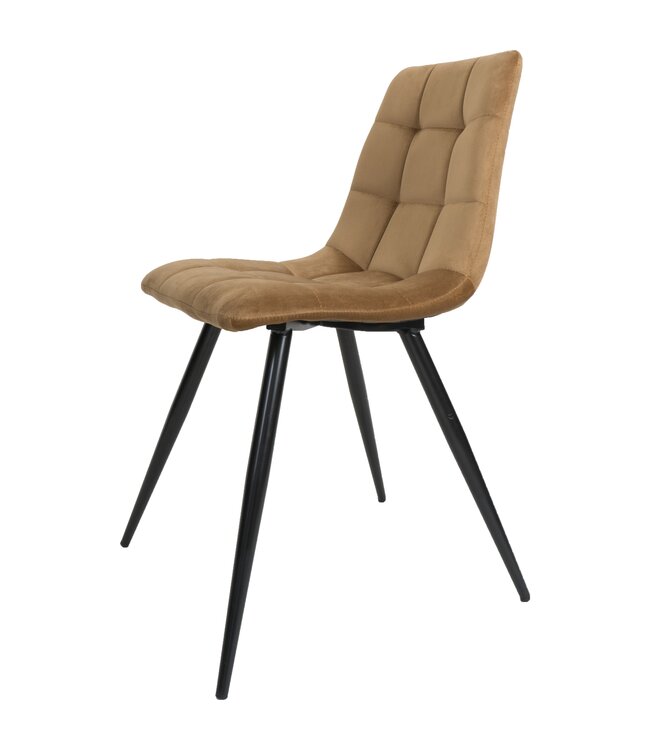 Rootsmann Esszimmerstuhl Julia Samt | Ockergelb