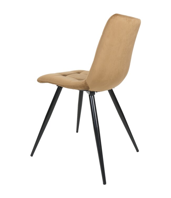 Rootsmann Esszimmerstuhl Julia Samt | Ockergelb