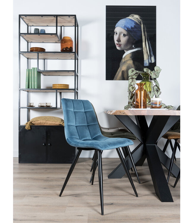 Rootsmann Esszimmerstuhl Julia Samt | Blau