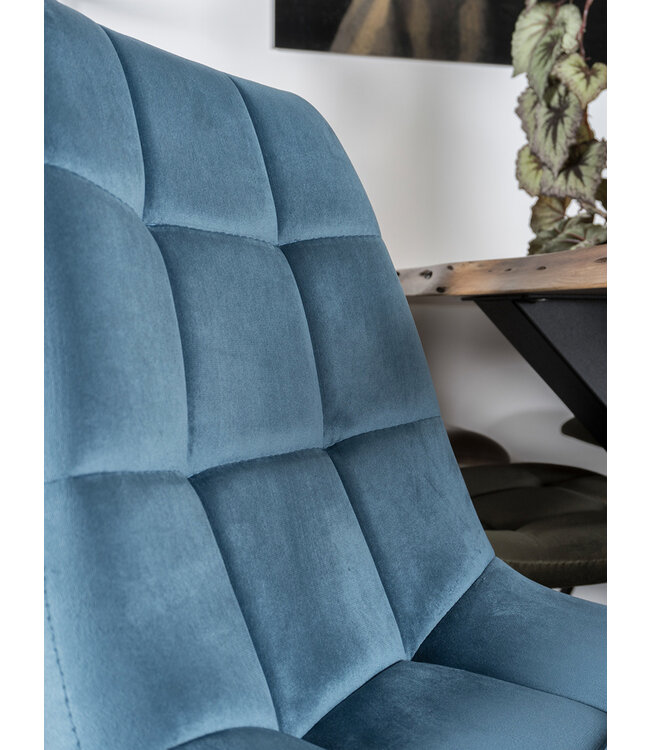 Rootsmann Esszimmerstuhl Julia Samt | Blau