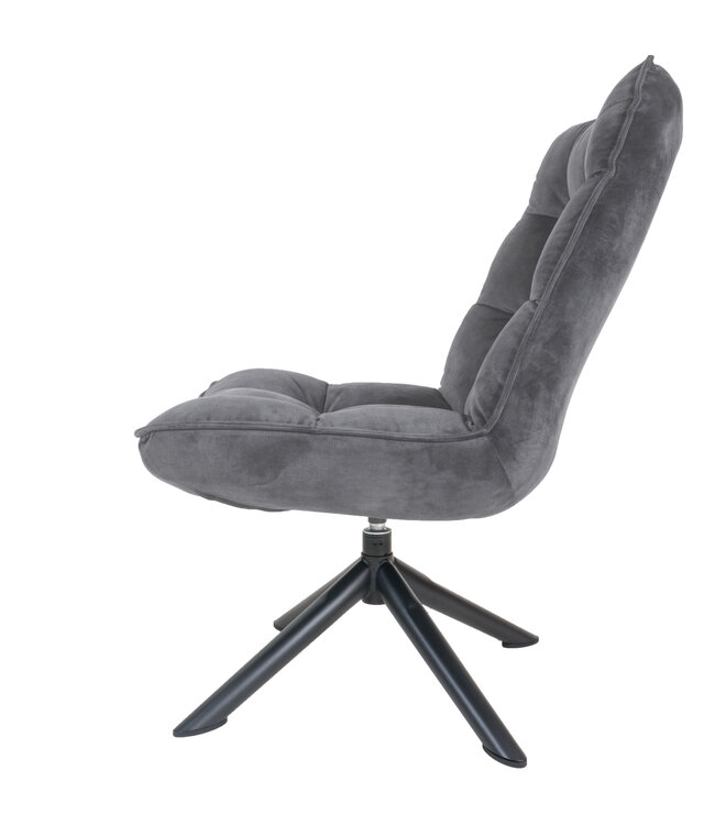 Rootsmann Sessel Rik Adore Samt | Grau