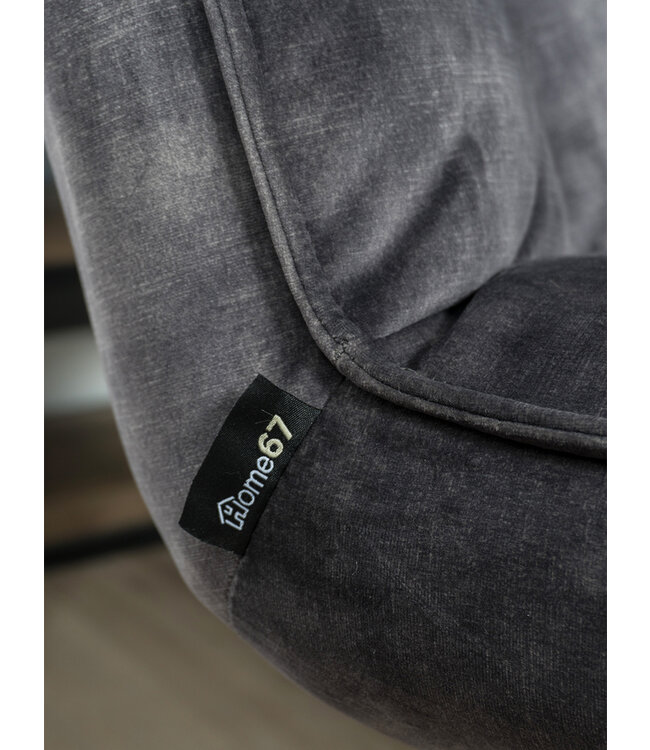 Rootsmann Sessel Rik Adore Samt | Grau