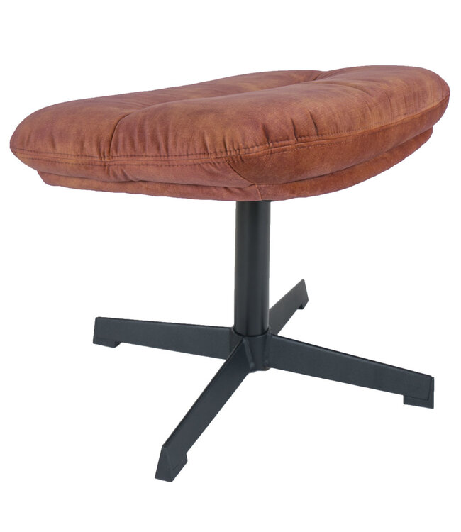 Rootsmann Hocker Rik Adore Samt | Rostbraun