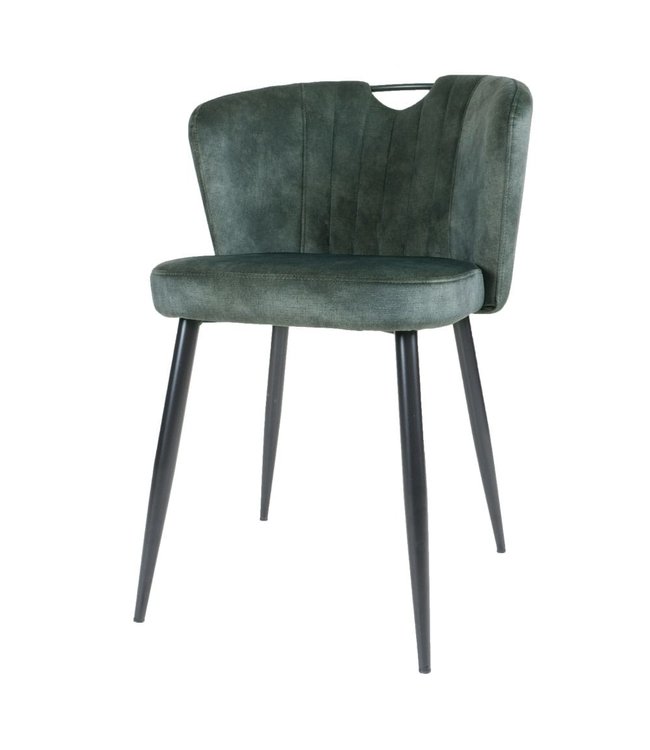 Rootsmann Esszimmerstuhl Anna Samt | Grün