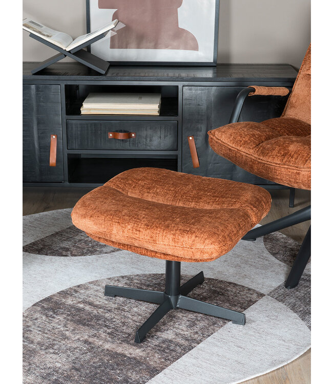 Rootsmann Hocker Rik Fusion | Rostbraun