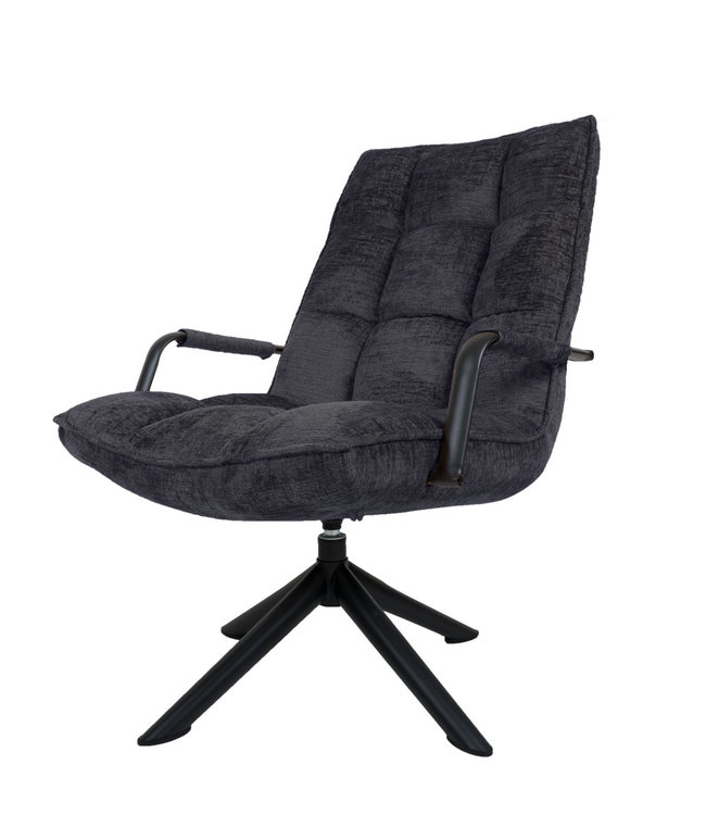 Rootsmann Sessel Rik mit Armlehne Fusion | Dunkelgrau