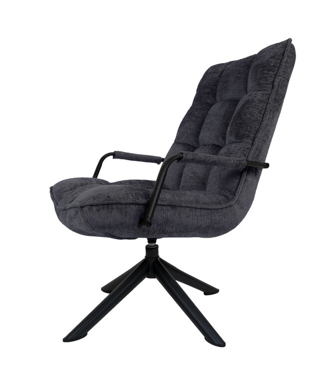 Rootsmann Sessel Rik mit Armlehne Fusion | Dunkelgrau