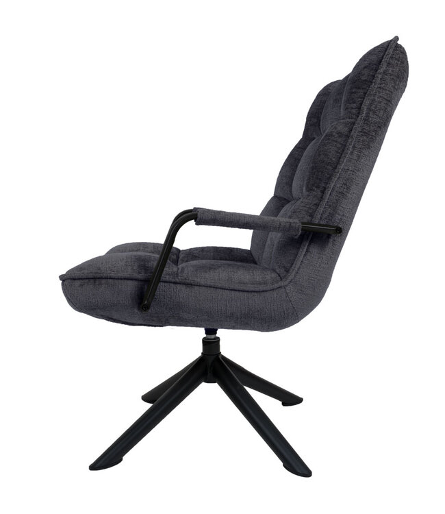 Rootsmann Sessel Rik mit Armlehne Fusion | Dunkelgrau