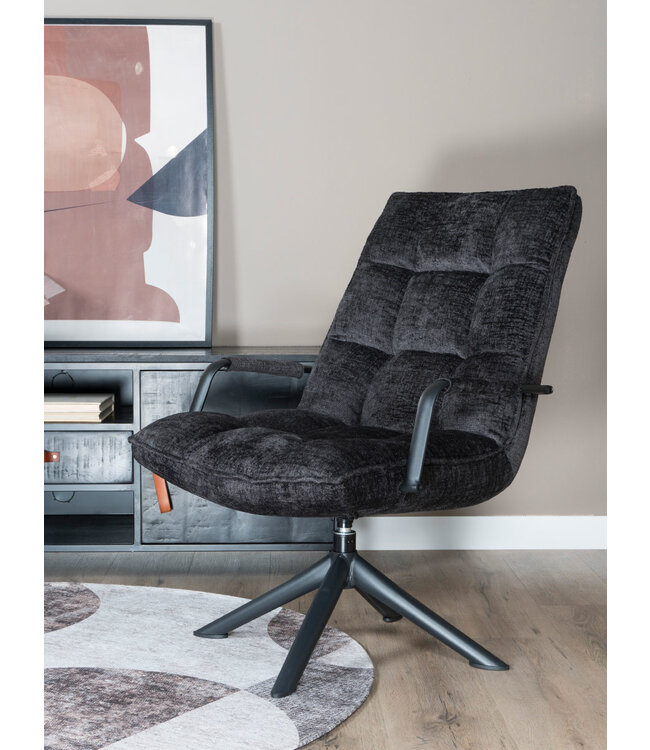 Rootsmann Sessel Rik mit Armlehne Fusion | Dunkelgrau