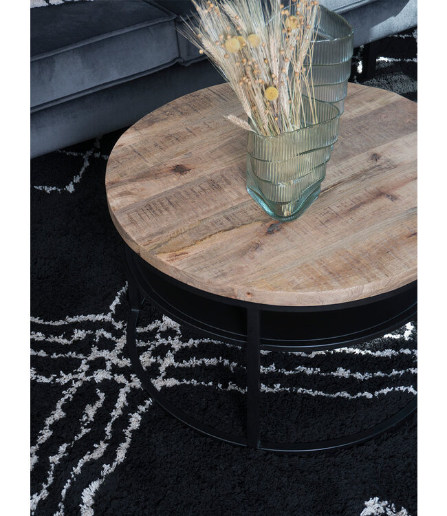 Rootsmann Couchtisch Danique Rund 70 | Braun