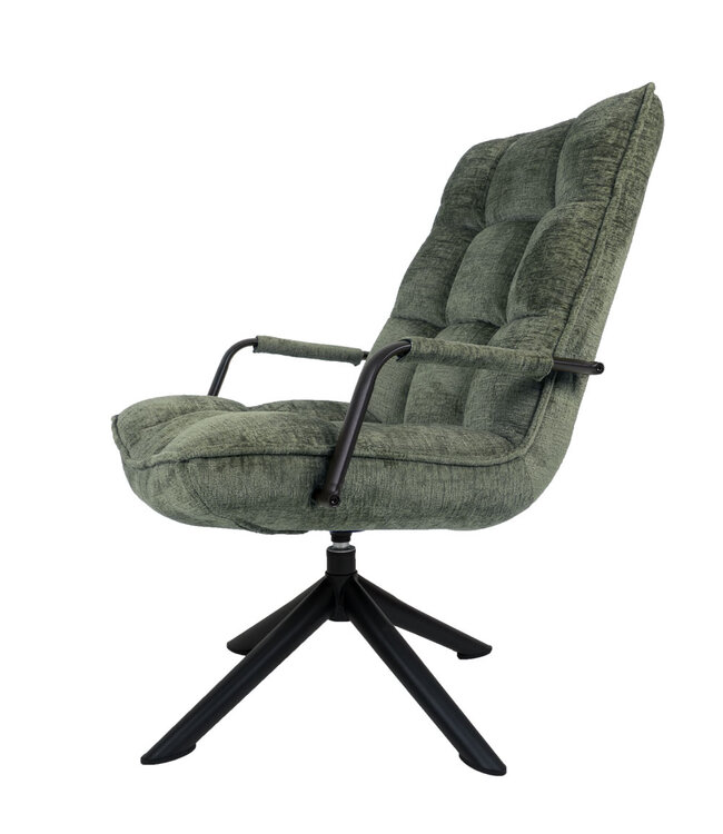 Rootsmann Sessel Rik mit Armlehne Fusion | Grün