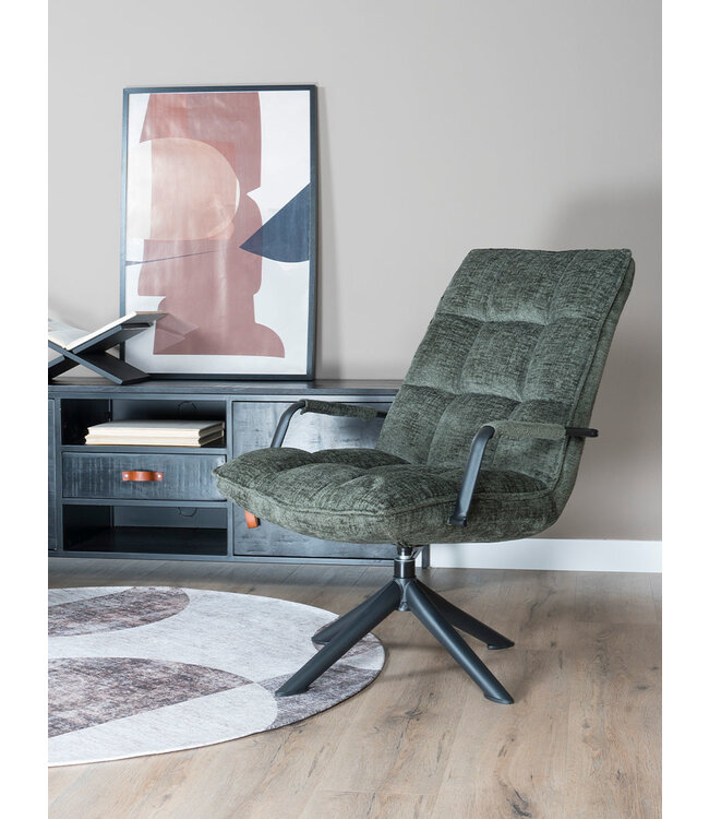 Rootsmann Sessel Rik mit Armlehne Fusion | Grün