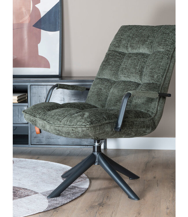 Rootsmann Sessel Rik mit Armlehne Fusion | Grün