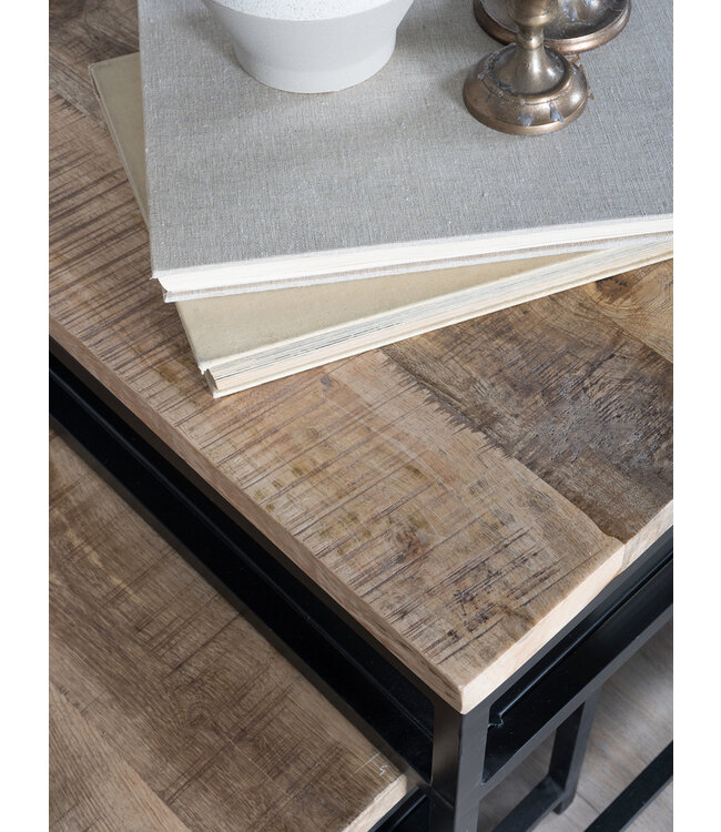 Rootsmann Couchtisch Danique 45x45 | Braun