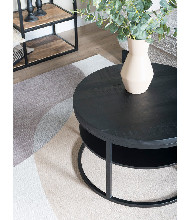 Rootsmann Couchtisch Danique Rund 70 | Schwarz