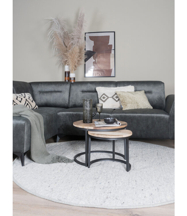 Rootsmann Couchtisch Amber 2er-Set | Braun