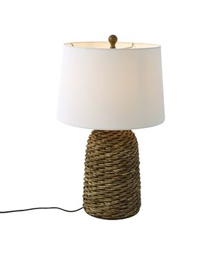 Rootsmann Tischlampe Rattan 62 | Weiß