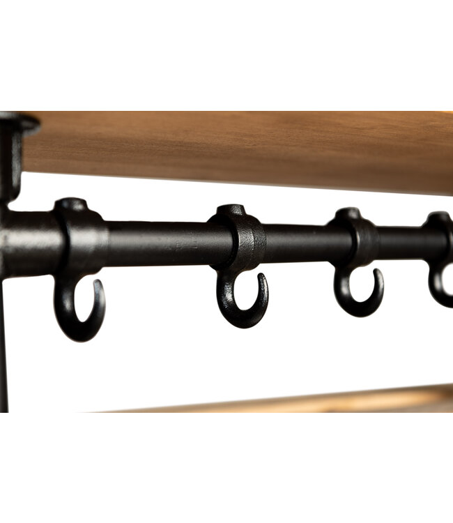 Rootsmann Wandgarderobe Gerüstrohr S | Braun