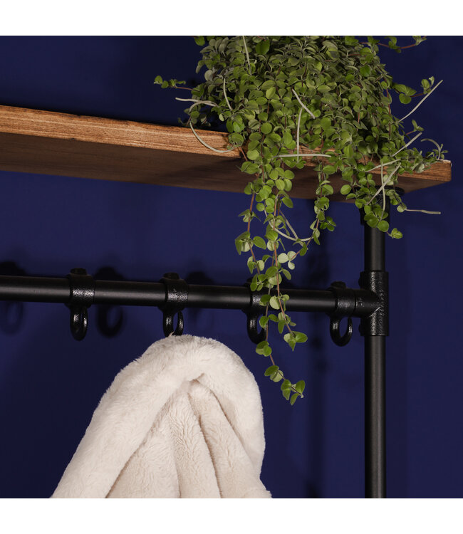 Rootsmann Wandgarderobe Gerüstrohr XL | Braun