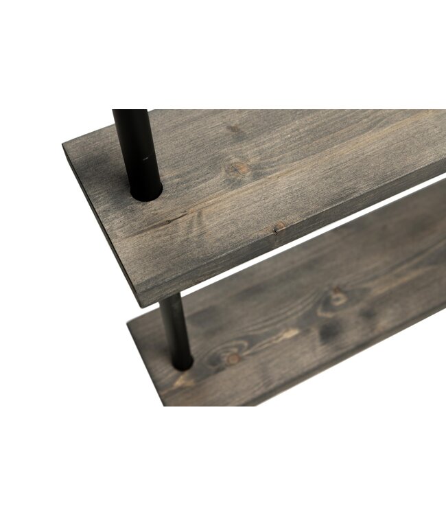 Rootsmann Wandgarderobe Gerüstrohr XL | Schwarz