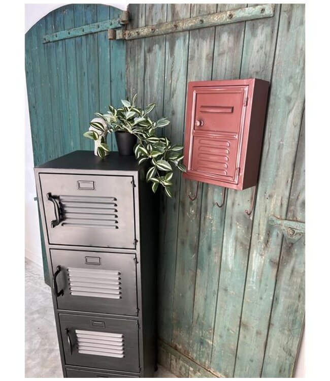 Rootsmann Retro Schlüsselschrank 2.0 | Burgunder