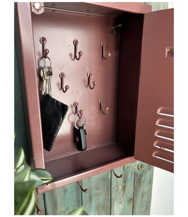 Rootsmann Retro Schlüsselschrank 2.0 | Burgunder