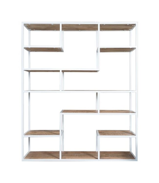 Rootsmann Fächerschrank Moos Holz Hoch | Weiß