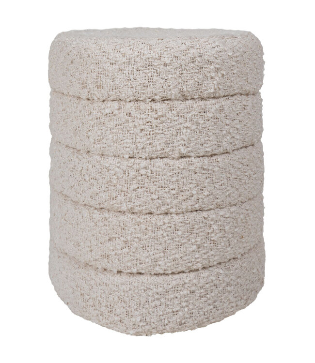 Rootsmann Sitzhocker Rosa Natur 53 x ø43 cm