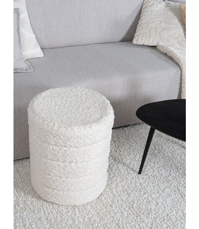 Rootsmann Sitzhocker Rosa Natur 53 x ø43 cm