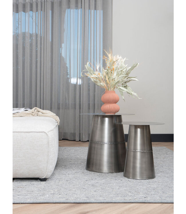 Rootsmann Couchtisch Comterra - 49 x 49 cm - Zink