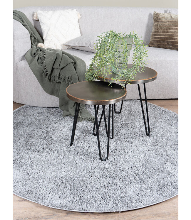 Rootsmann Couchtisch Palma - 49 x 49 cm - Nickel