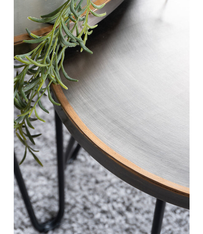 Rootsmann Couchtisch Palma - 49 x 49 cm - Nickel