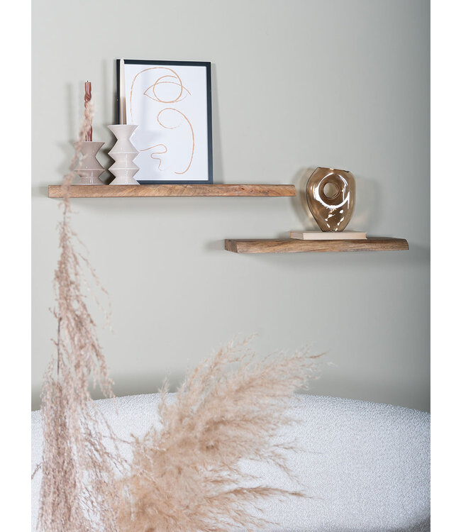 Rootsmann Wandregal Pure Mango Holz 80 cm