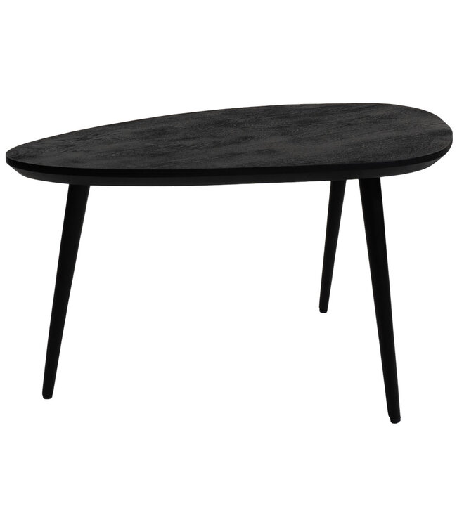 Rootsmann Couchtisch Manon Schwarz 80 x 50 cm