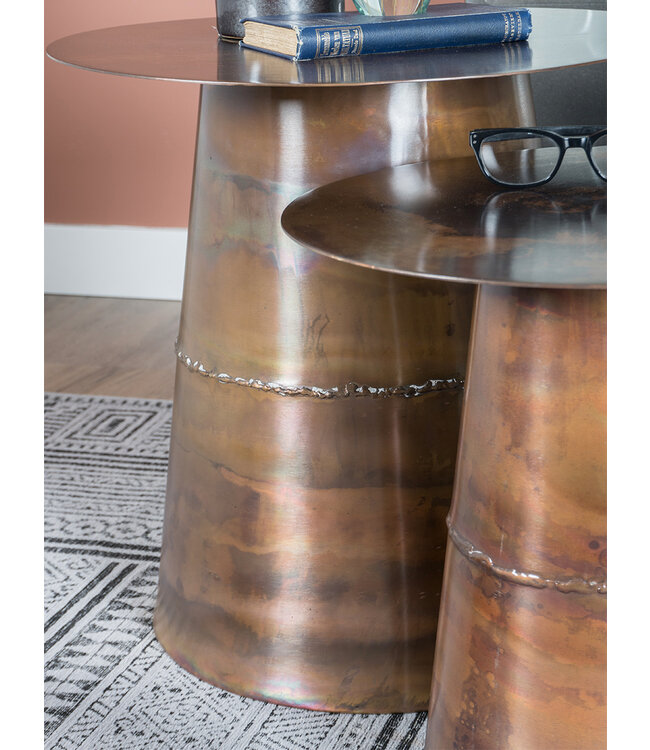 Rootsmann Couchtisch Comterra - Satz von 2 - Copper