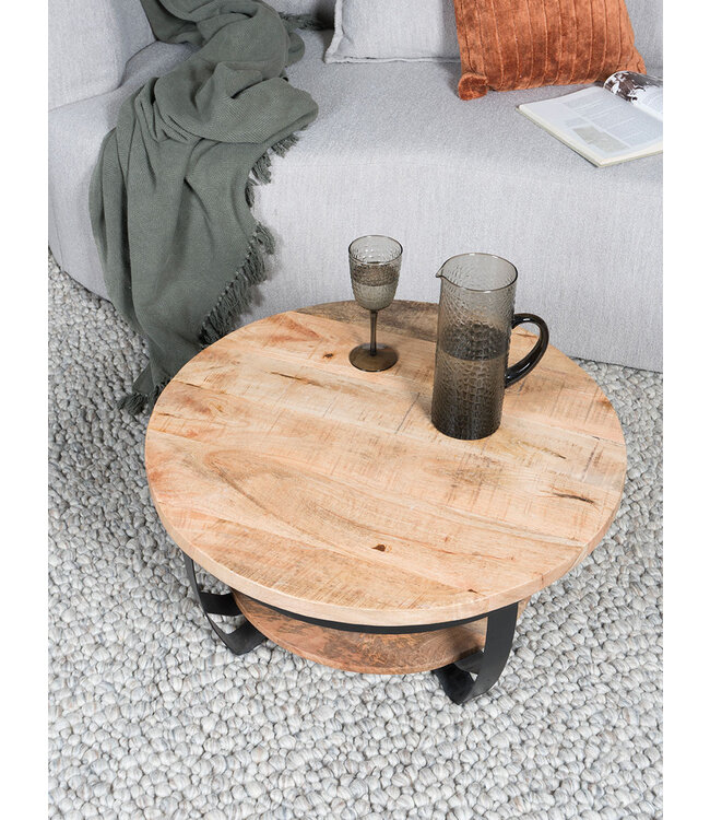 Rootsmann Couchtisch Cilamon Holz - 90 cm