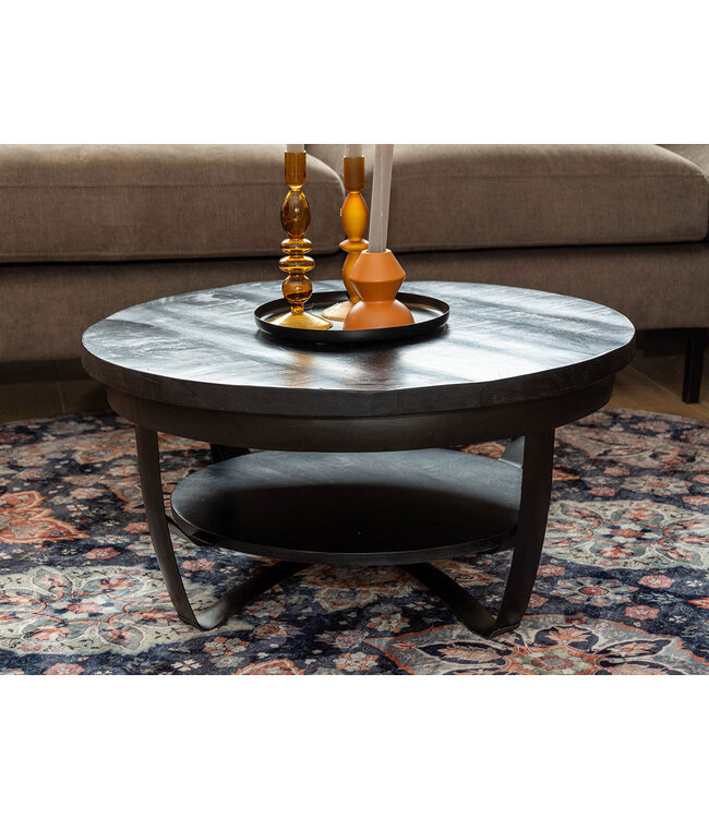 Rootsmann Couchtisch Colamon Schwarz - 70 cm